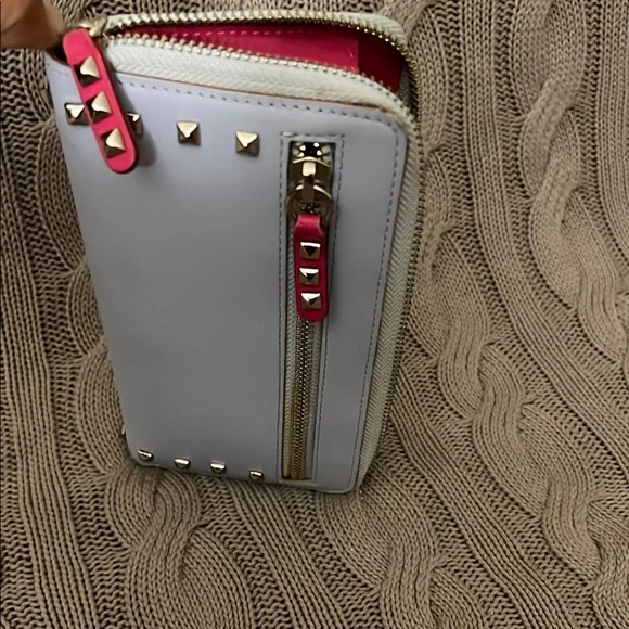 Rebecca Minkoff light sky blue Studded Wallet - Picture 5 of 5